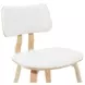 Jaguar Oak and White Upholstered Dining Chair