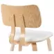Jaguar Oak and White Upholstered Dining Chair