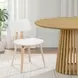 Jaguar Oak and White Upholstered Dining Chair