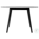 Kylie Black Eucalyptus Outdoor 47" Round Dining Table