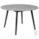 Kylie Black Eucalyptus Outdoor 47" Round Dining Table