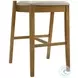 Landyn Slip Gray Counter Height Stool with Amber Glow Frame