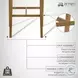 Landyn Slip Gray Counter Height Stool with Amber Glow Frame