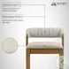 Landyn Slip Gray Counter Height Stool with Amber Glow Frame