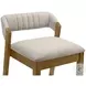 Landyn Slip Gray Bar Stool with Amber Glow Frame