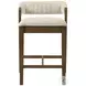 Landyn Ecru Counter Height Stool with Sepia Brown Frame