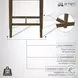 Landyn Ecru Counter Height Stool with Sepia Brown Frame