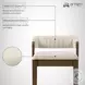 Landyn Ecru Counter Height Stool with Sepia Brown Frame