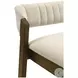 Landyn Ecru Bar Stool with Sepia Brown Frame