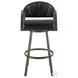 Marcie Vintage Black Swivel Counter Height Stool