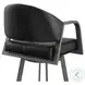 Marcie Vintage Black Swivel Bar Stool