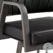 Marcie Vintage Black Swivel Bar Stool