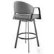 Marcie Vintage Gray Swivel Counter Height Stool
