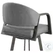 Marcie Vintage Gray Swivel Counter Height Stool