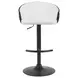 Montego Snow White Upholstered Swivel Bar Stool
