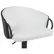Montego Snow White Upholstered Swivel Bar Stool