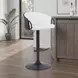 Montego Snow White Upholstered Swivel Bar Stool