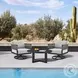 Menorca Black Outdoor Round Coffee Table