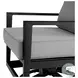 Cayman Dark Gray Outdoor Swivel Glider Chair