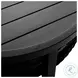 Cayman Black Aluminum Outdoor Round Coffee Table