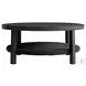 Cayman Black Aluminum Outdoor Round Coffee Table