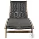 Odette Light Eucalyptus and Charcoal Rope Outdoor 72" Chaise Lounge Chair