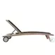 Odette Light Eucalyptus and Charcoal Rope Outdoor 72" Chaise Lounge Chair