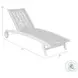 Odette Light Eucalyptus and Charcoal Rope Outdoor 72" Chaise Lounge Chair