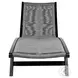 Odette Dark Eucalyptus and Gray Rope Outdoor 72" Chaise Lounge Chair
