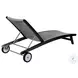 Odette Dark Eucalyptus and Gray Rope Outdoor 72" Chaise Lounge Chair