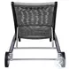 Odette Dark Eucalyptus and Gray Rope Outdoor 72" Chaise Lounge Chair