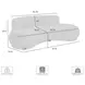 Oakland Ivory 98" Sofa