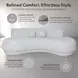 Oakland Ivory 98" Sofa