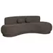 Oakland Salted Brown 98" Sofa