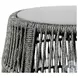 Opus Gray Indoor and Outdoor Garden Stool Round End Table