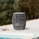 Opus Gray Indoor and Outdoor Garden Stool Round End Table