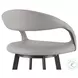 Ramona Gray Swivel Bar Stool