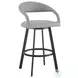 Ramona Gray Swivel Bar Stool