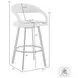 Ramona Gray Swivel Bar Stool