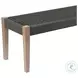 Rhett Light Eucalyptus and Charcoal Rope 71" Outdoor Dining Bench