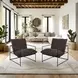 Rogan Brown Upholstered Accent Chair