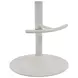 Solstice White Upholstered Swivel Bar Stool