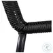 Shasta Black Rope Stackable 30" Outdoor Bar Stool Set of 2