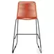 Shasta Tangerine Rope Stackable 30" Outdoor Bar Stool Set of 2