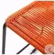 Shasta Tangerine Rope Stackable 30" Outdoor Bar Stool Set of 2