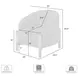 Stormy Butter Cream Upholstered Accent Chair