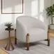 Stormy Butter Cream Upholstered Accent Chair