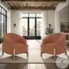 Stormy Salted Rust Performance Fabric Accent Chair