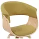 Summer Oak and Green Upholstered Dining Chair