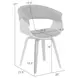 Summer Oak and Green Upholstered Dining Chair
